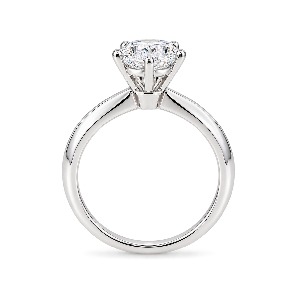 Classic Six-Prong Lab-Grown Diamond Ring