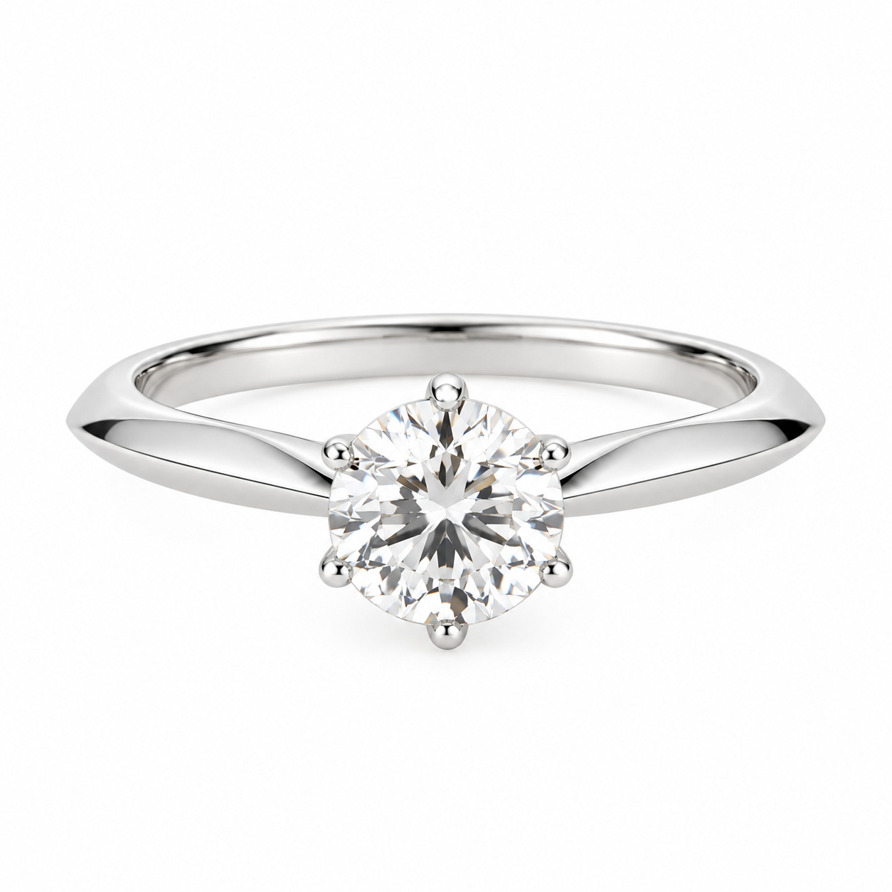 Classic Six-Prong Lab-Grown Diamond Ring