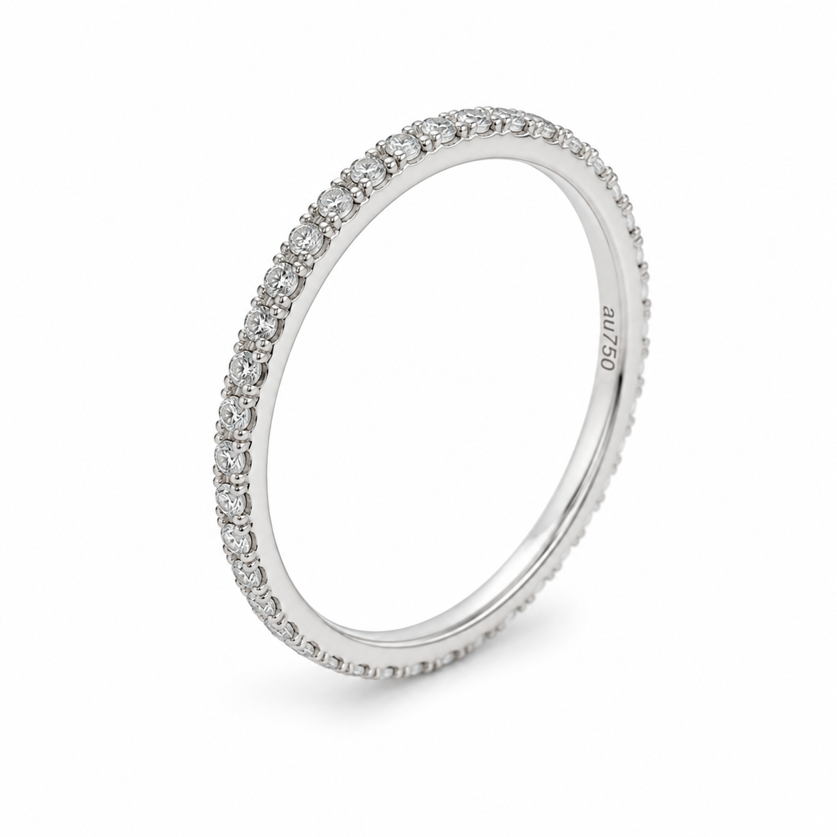 4 Prong Setting Full Eternity Diamond Ring