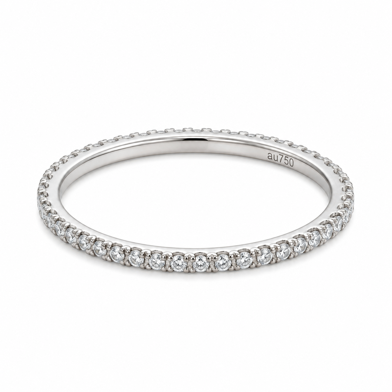 4 Prong Setting Full Eternity Diamond Ring
