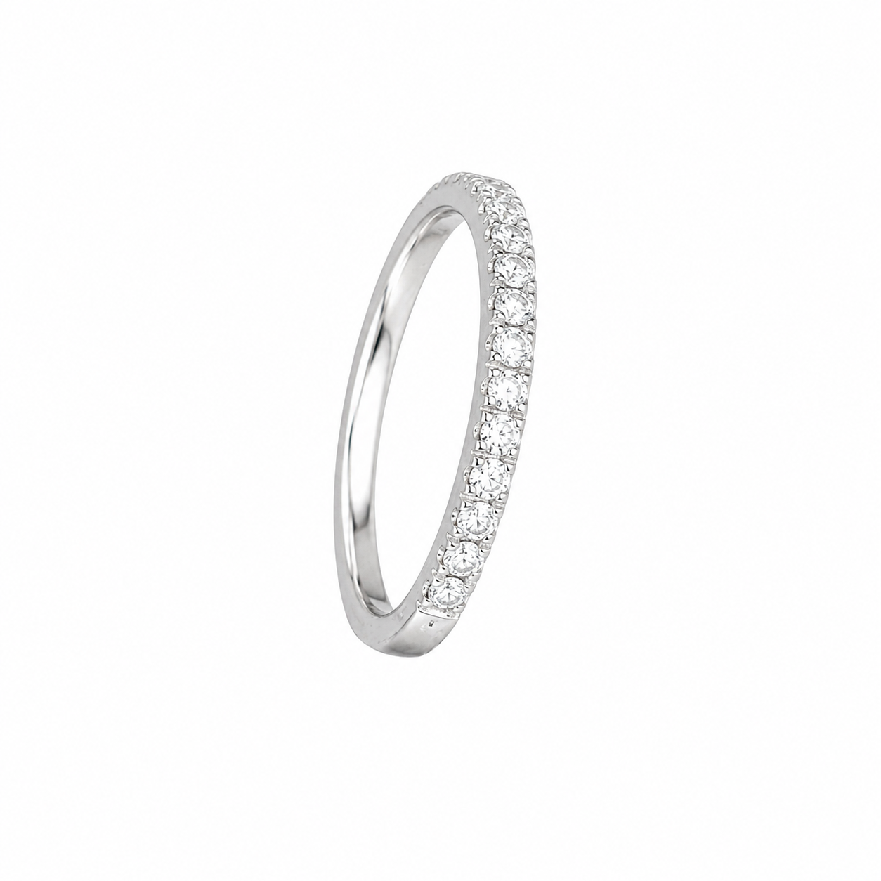 Classic Diamond Half Eternity Ring