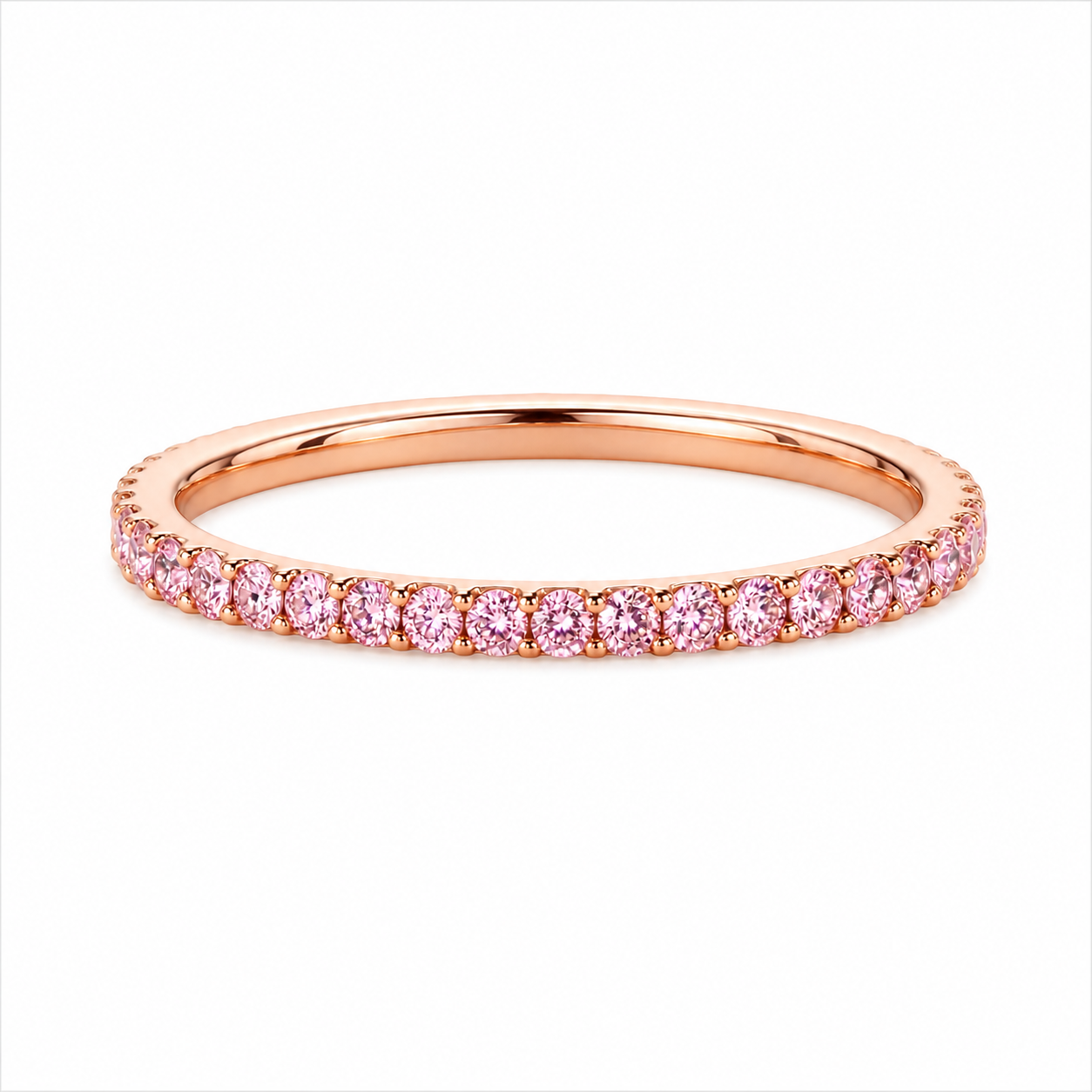 Sakura Pink Diamond Eternity Ring