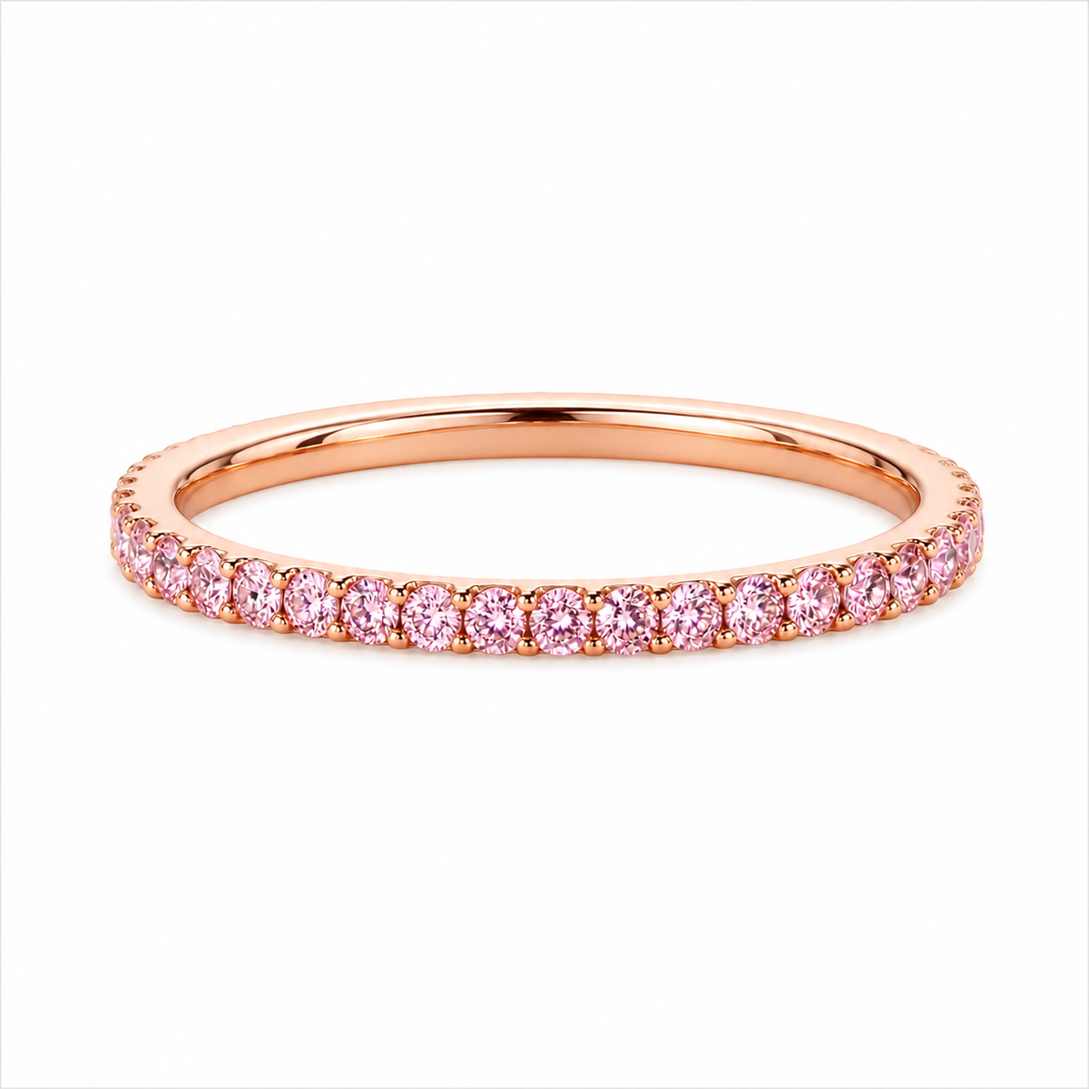 Sakura Pink Diamond Eternity Ring