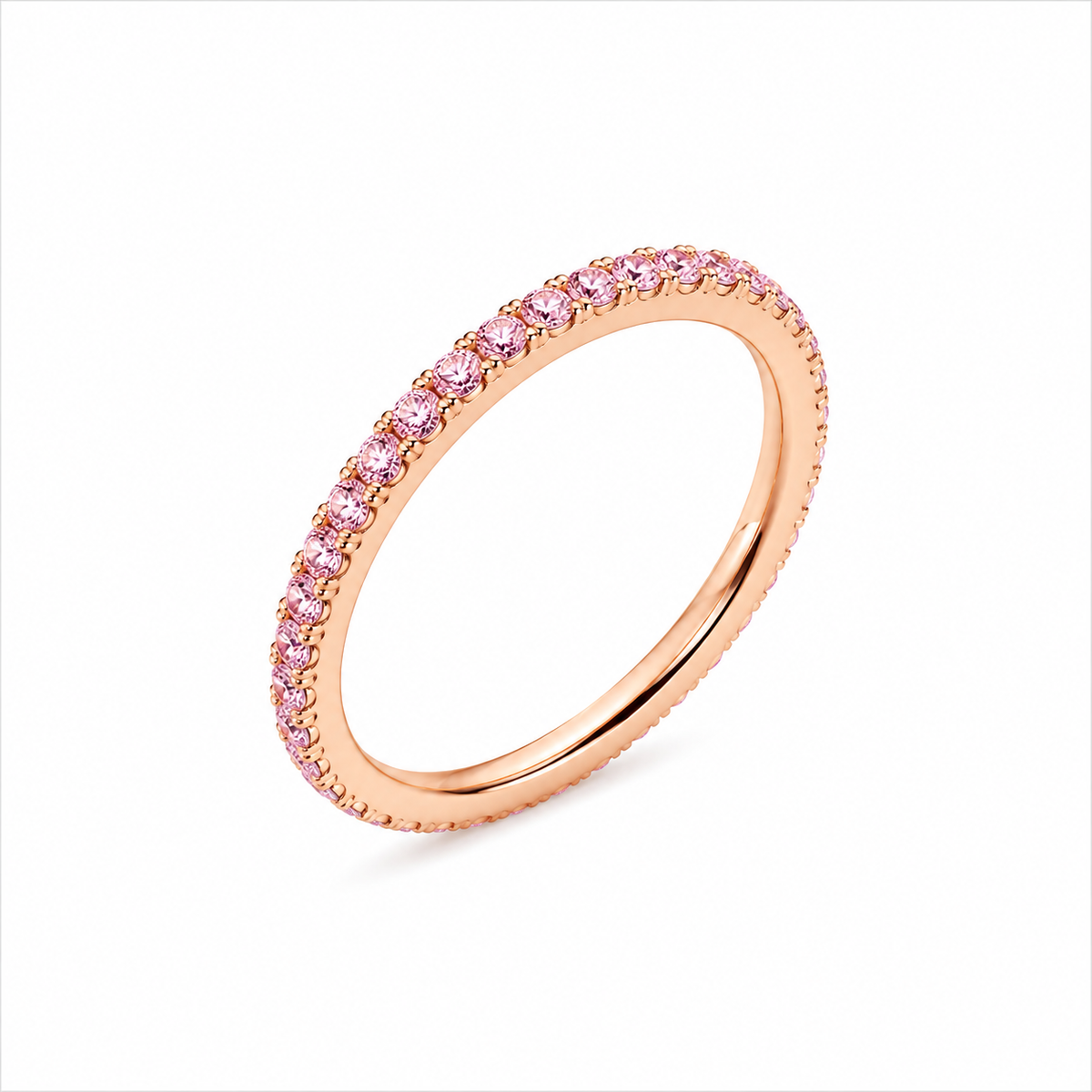 Sakura Pink Diamond Eternity Ring