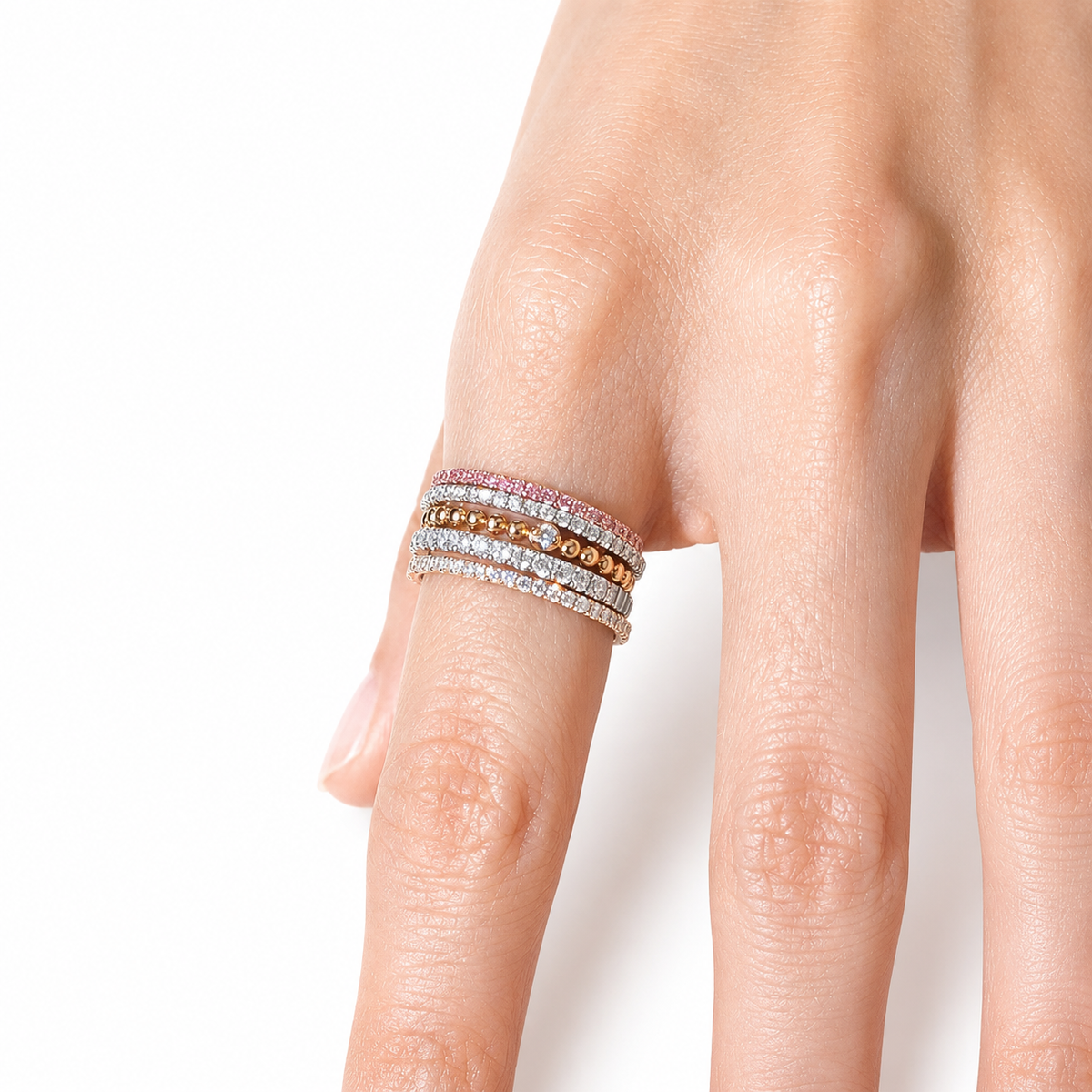 Sakura Pink Diamond Eternity Ring