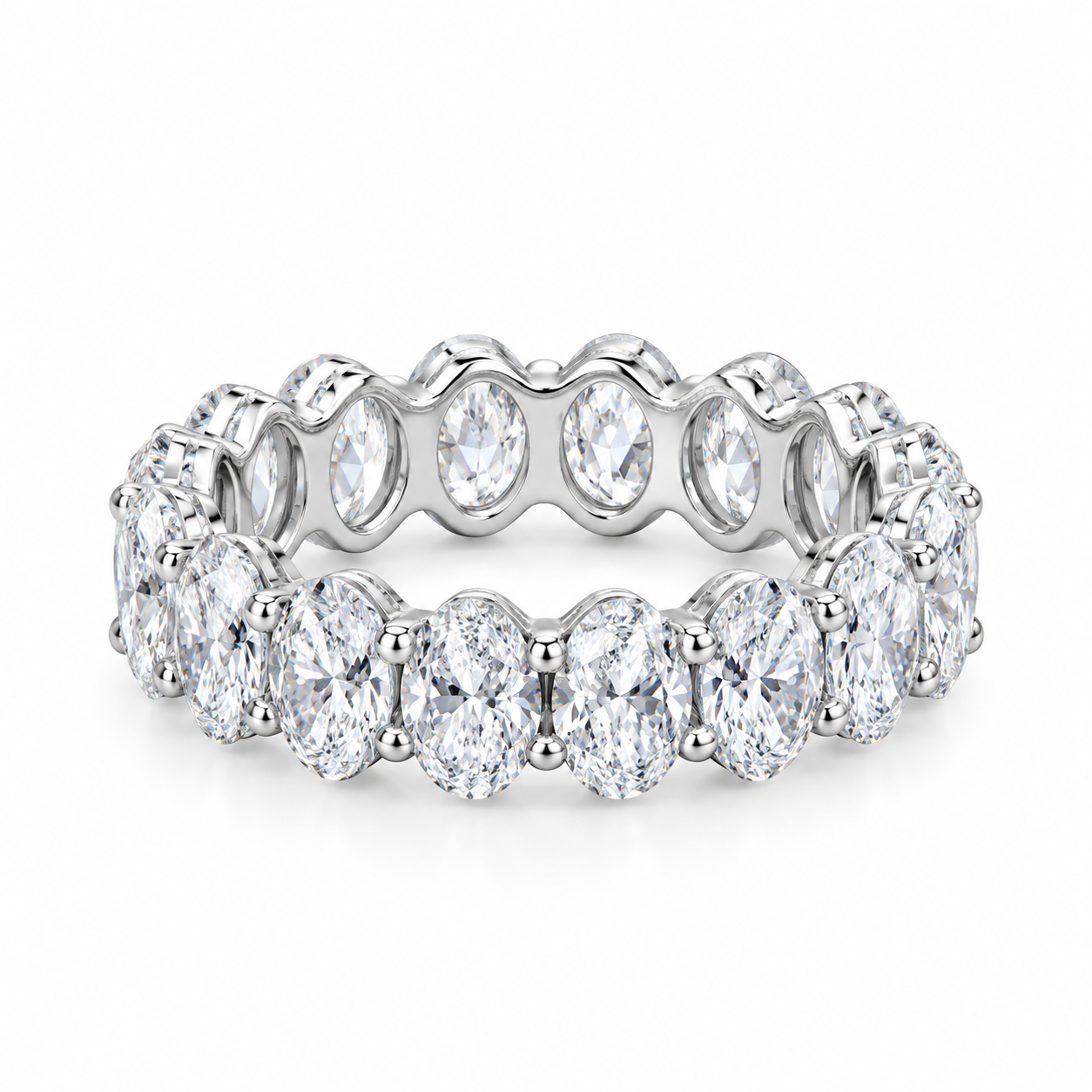 Oval Lab-Grown Diamond Eternity Band