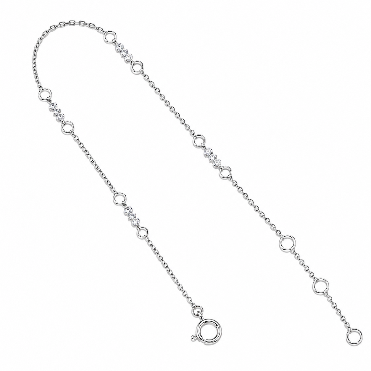Delicate Diamond Station Bracelet