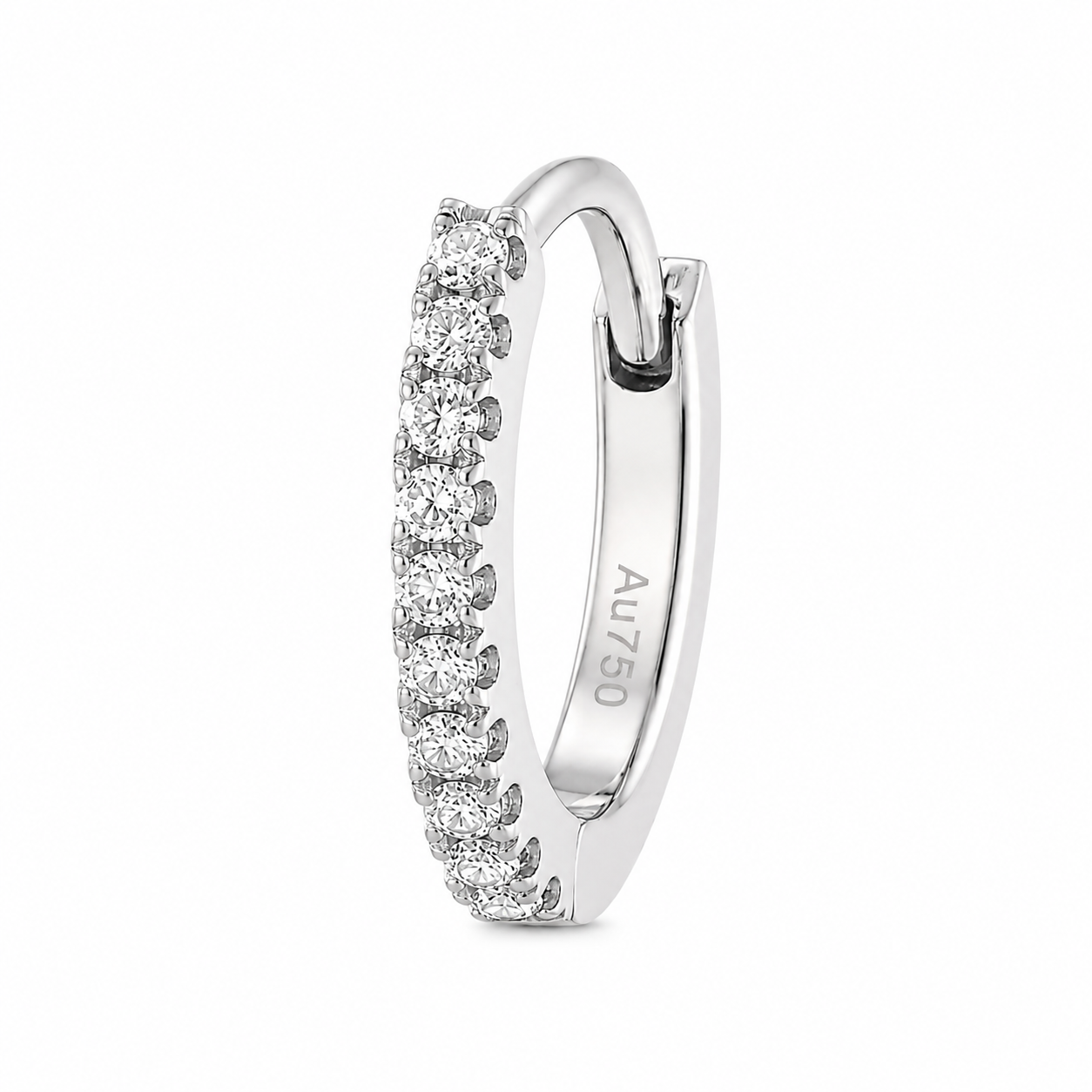 Diamond Eternity Hoop Earring