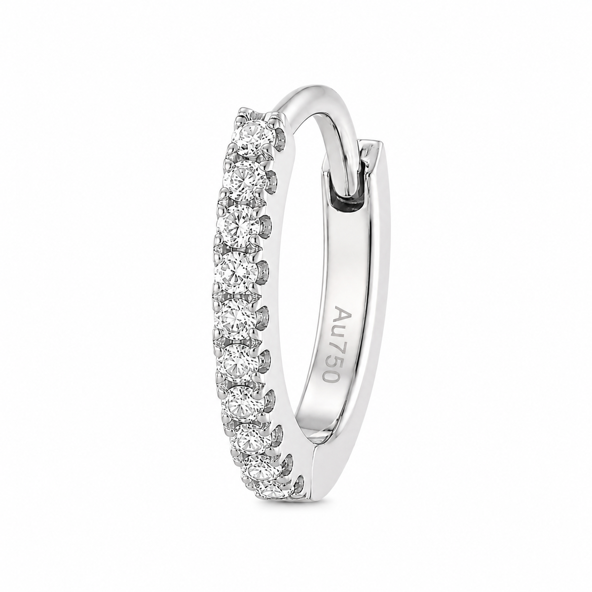 Diamond Eternity Hoop Earring