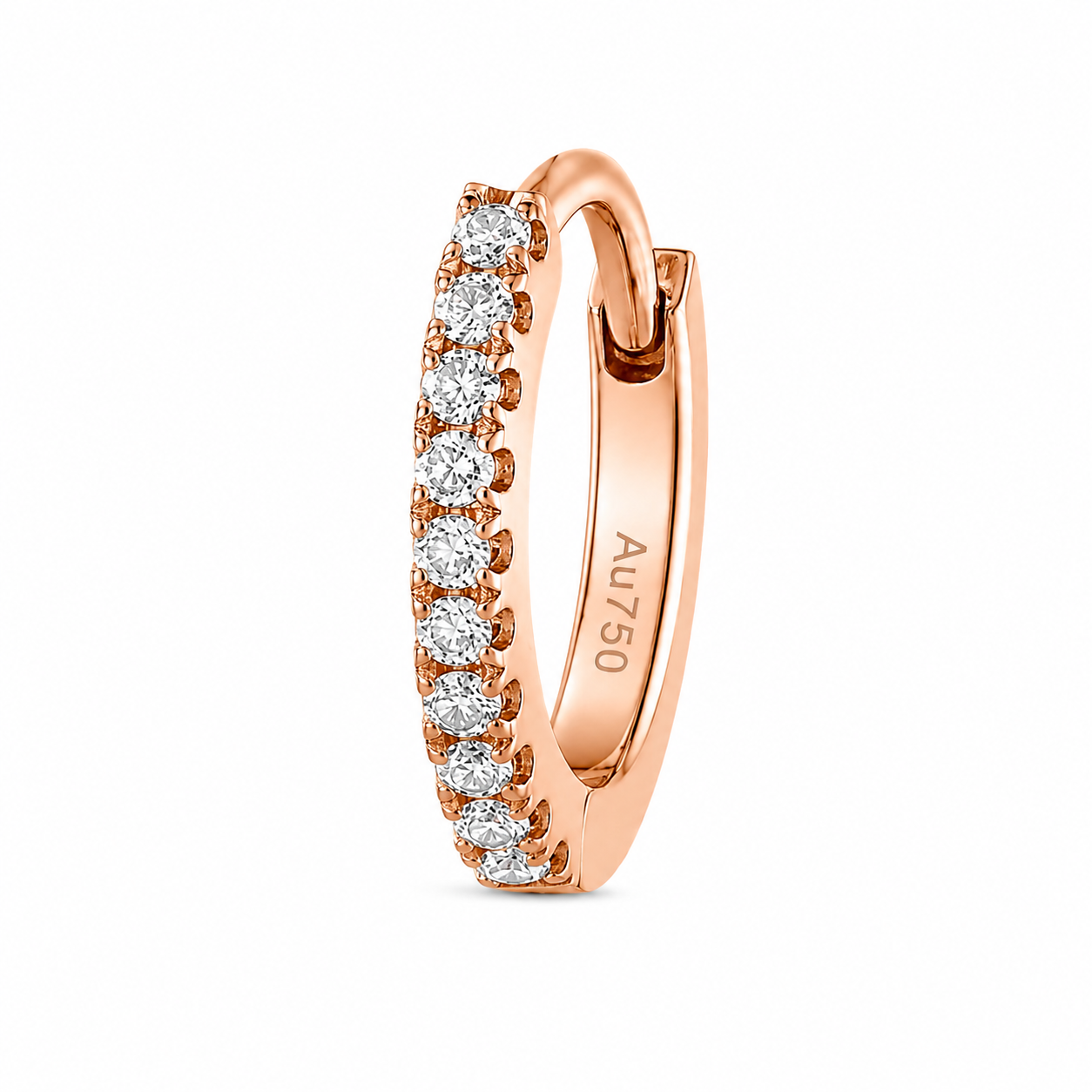Diamond Eternity Hoop Earring