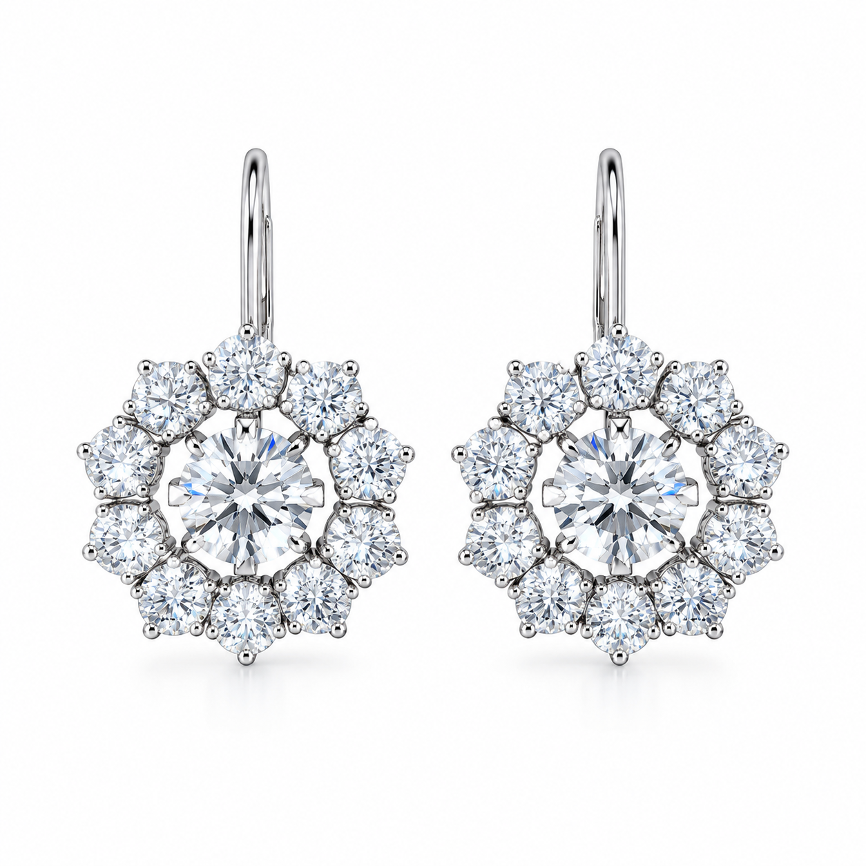 Sunburst Convertible Lab-Grown Diamond Earrings
