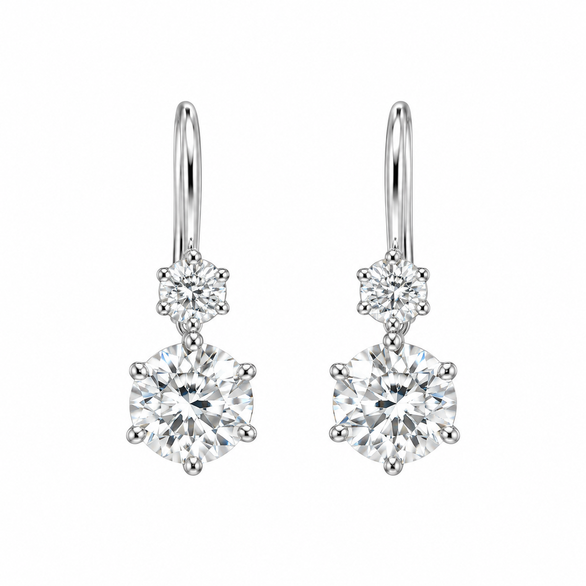 Sunburst Convertible Lab-Grown Diamond Earrings