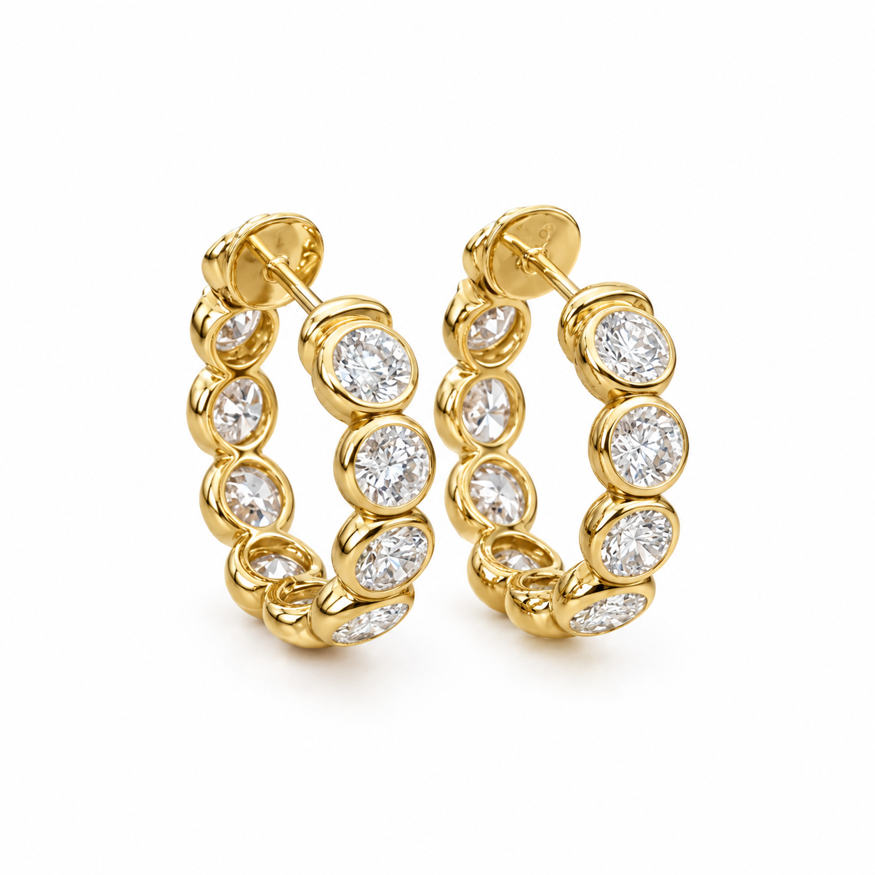 Bubble Lab-Grown Diamond Hoops