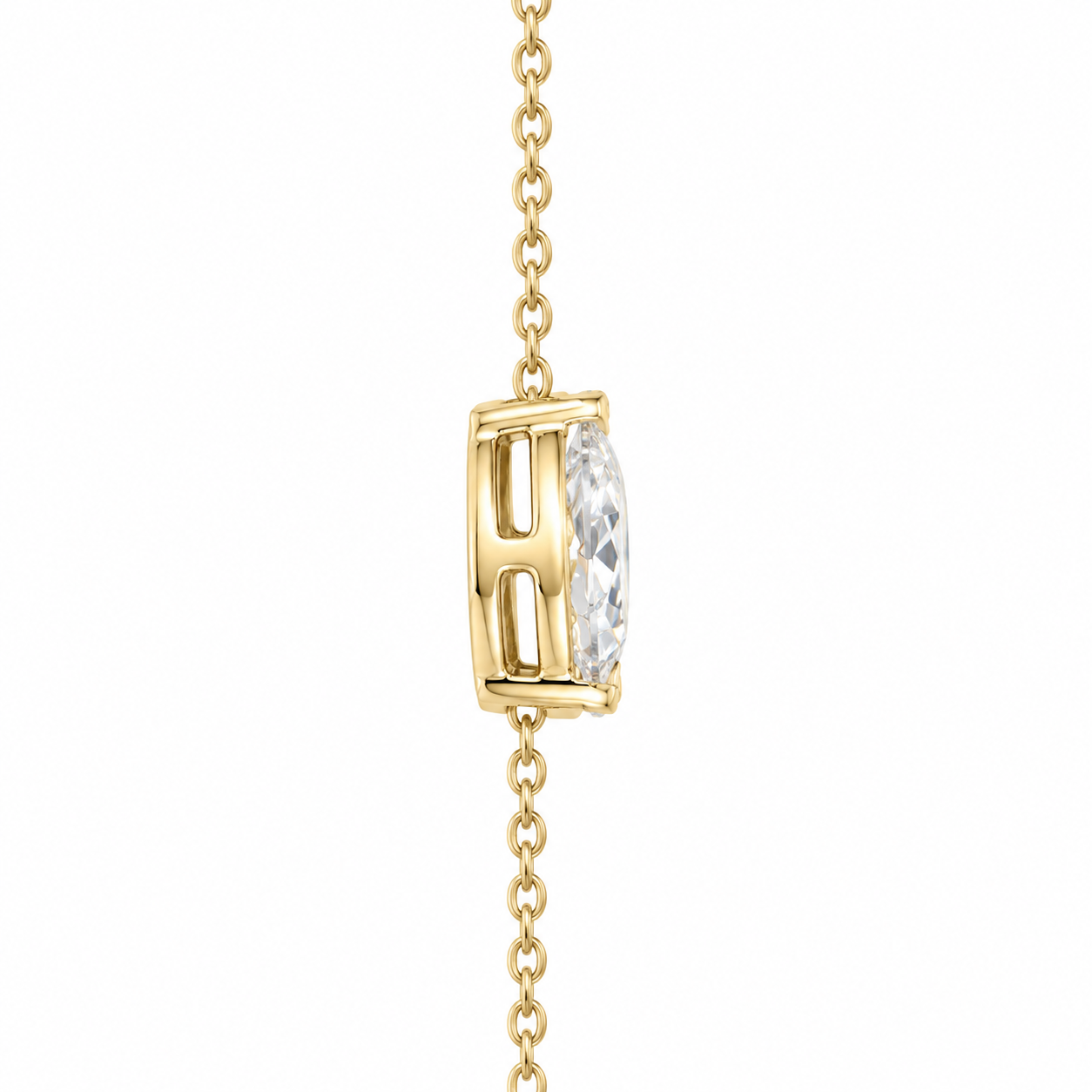 2ct Pear Lab-Grown Summer Diamond Necklace