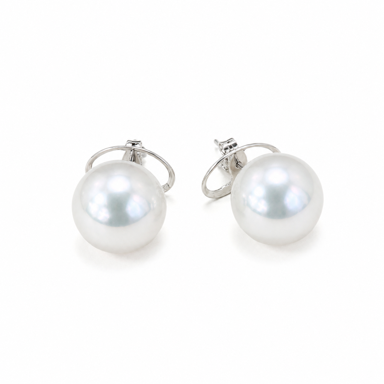 Classic Freshwater Pearl Stud Earrings 11-12mm