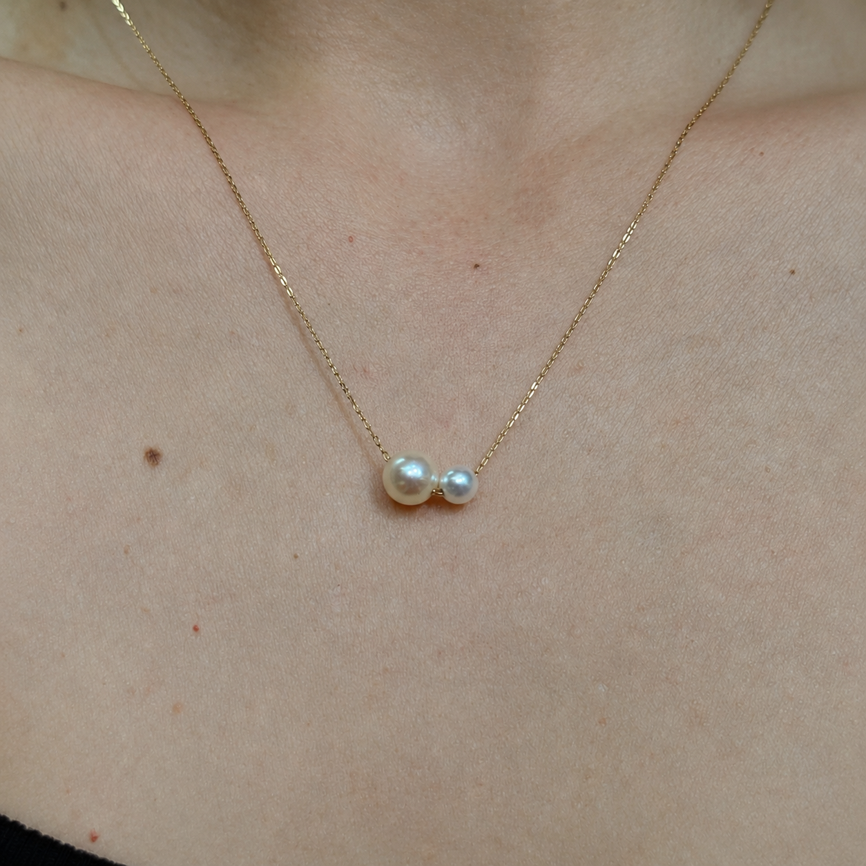 Two-Tone Akoya Pearl Necklace