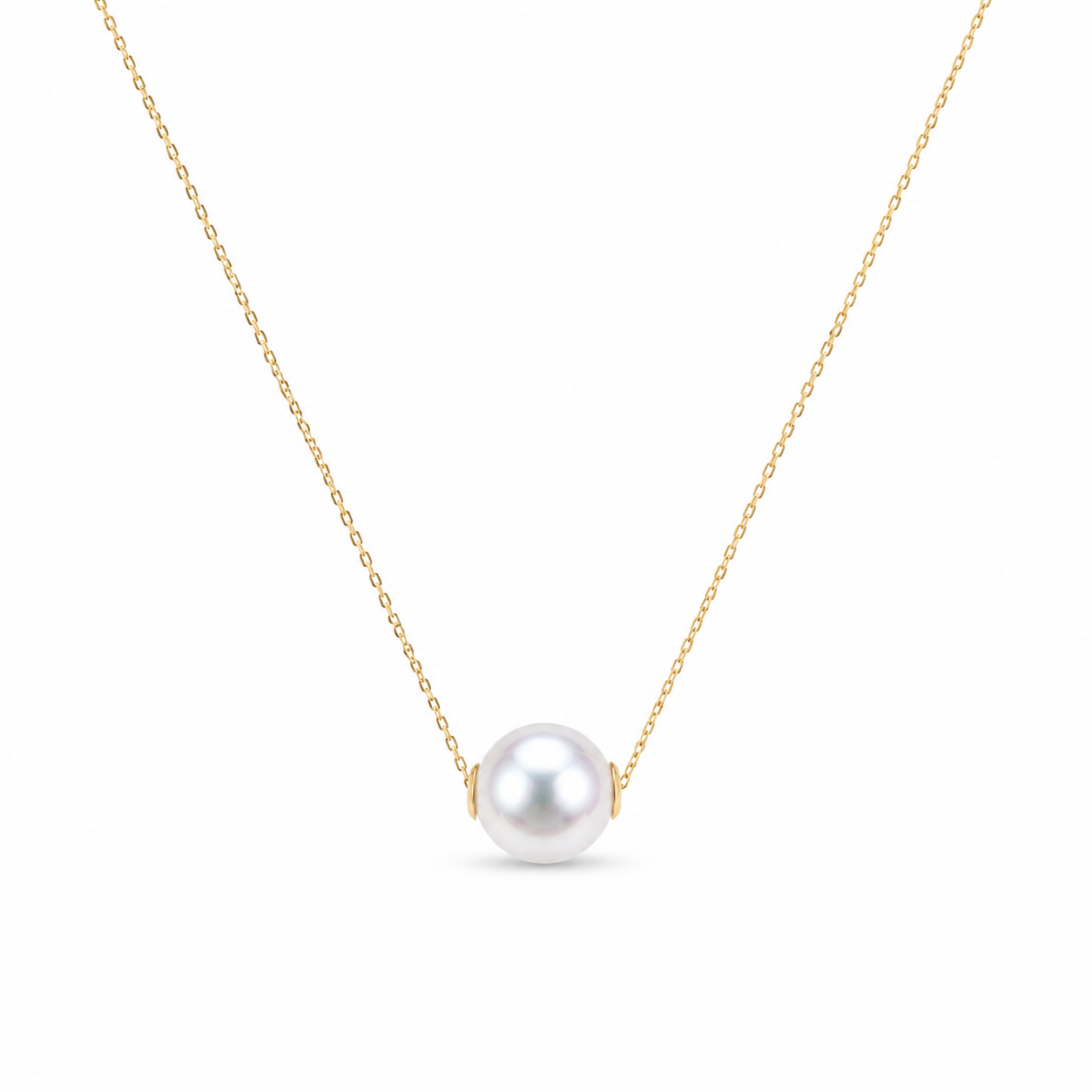 18K Gold Akoya Pearl Necklace