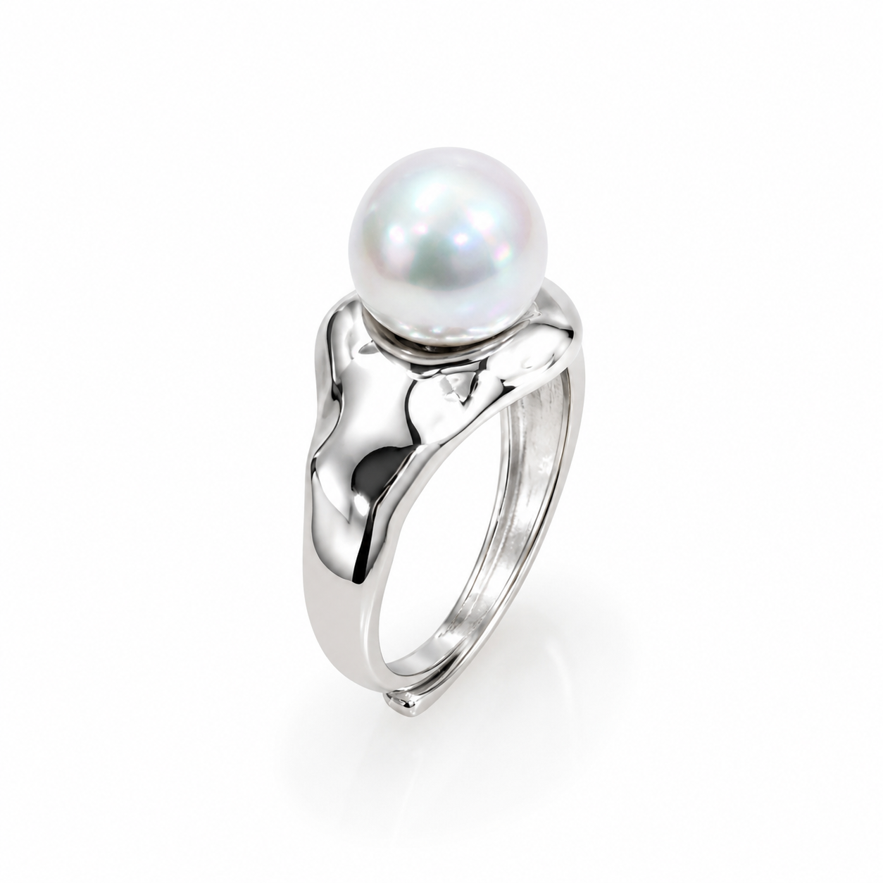 Sculpted Australia South Sea Pearl Ring