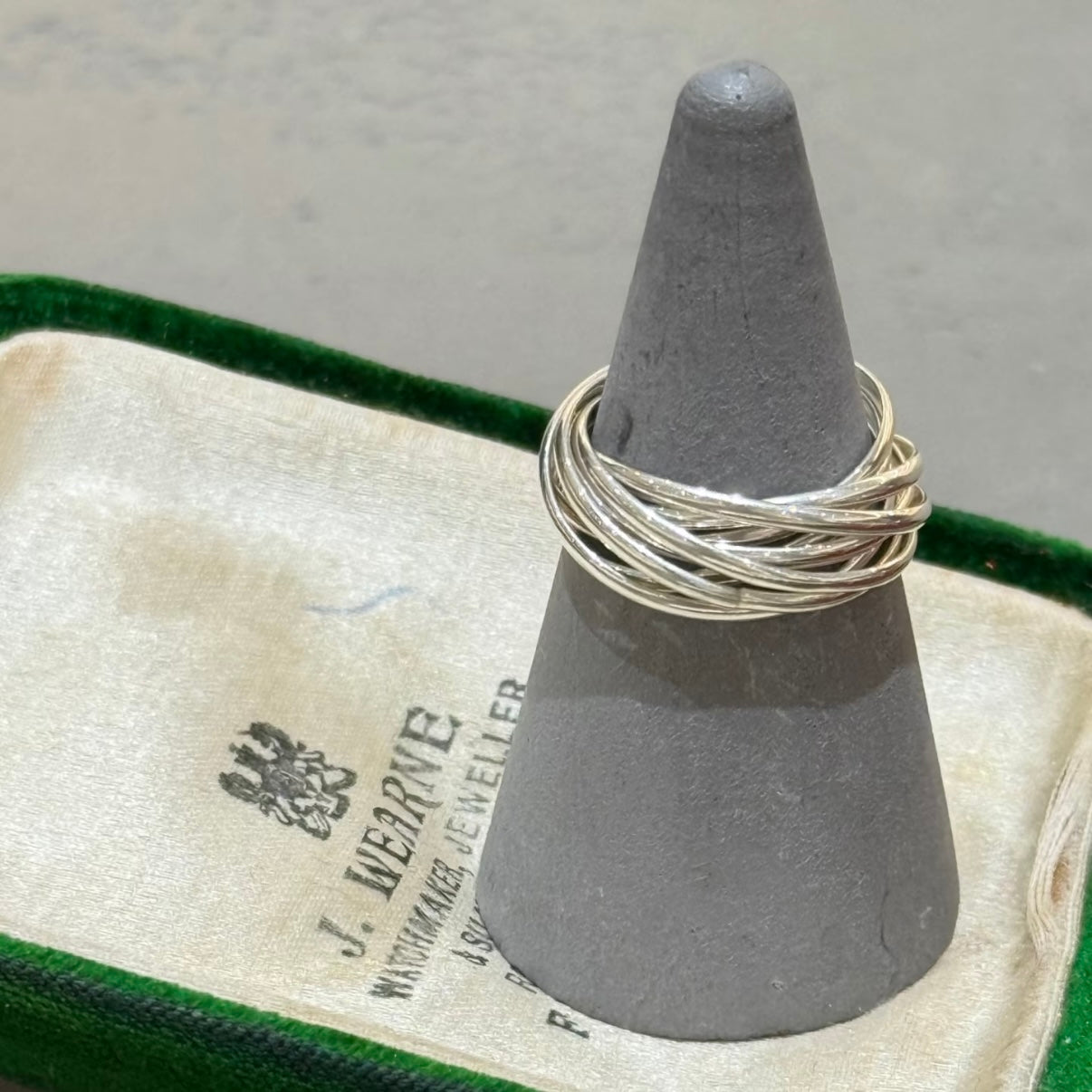 Eight-Band Infinity Sterling Silver Ring