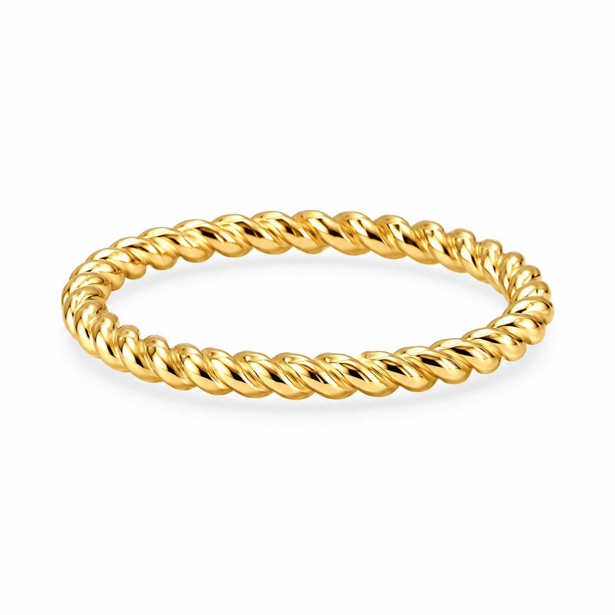 Gold Vermeil Slim Twist Band