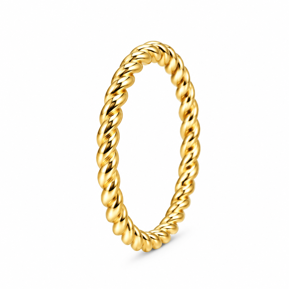 Gold Vermeil Slim Twist Band