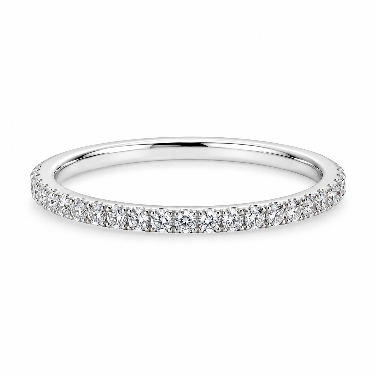Sparkle Slim Half-Eternity Band