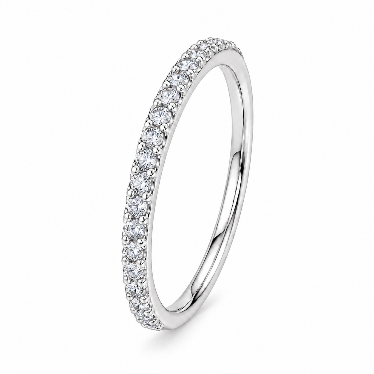 Sparkle Slim Half-Eternity Band