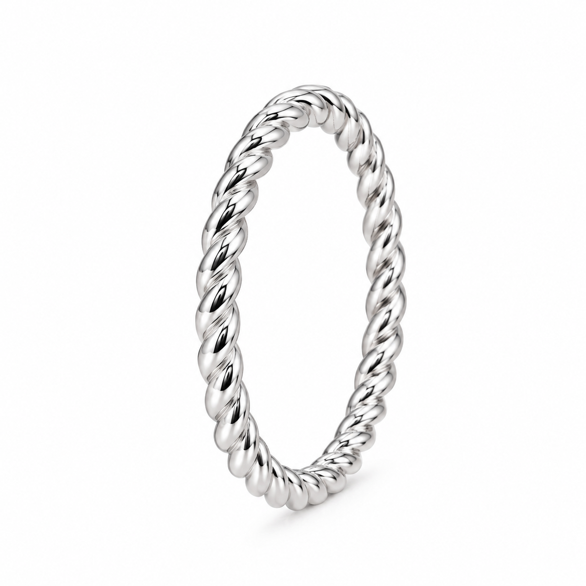 Sterling Silver Slim Twist Band
